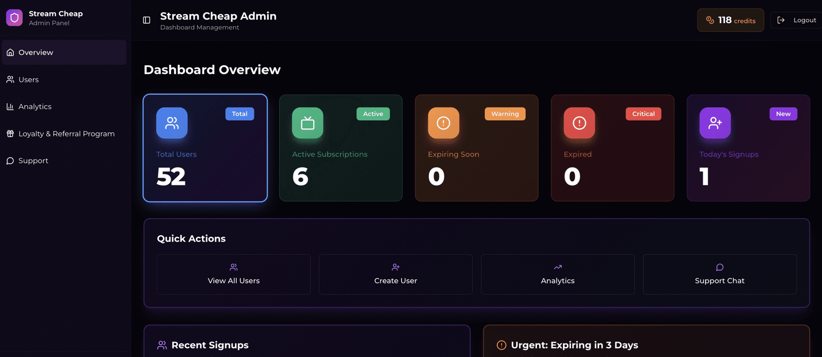 StreamCheap TV – Full IPTV Management Platform